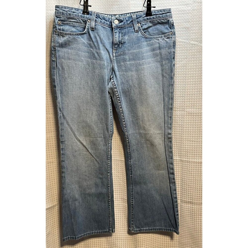 Juicy Couture jeans womens 30 bootcut 31 x 28 made USA mid rise blue